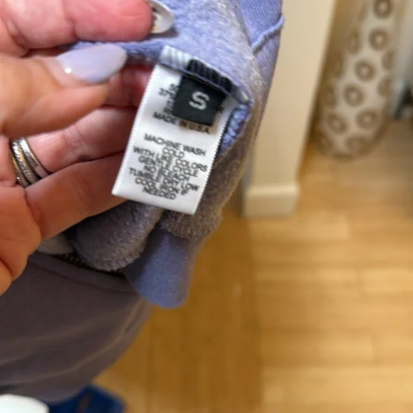 AVIATOR NATION Five Stripe Hoodie - light Purple - Picture 6 of 8